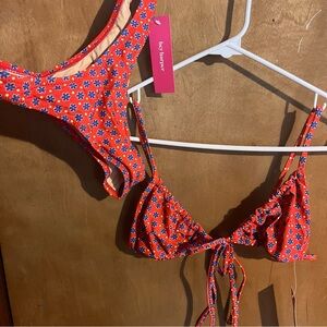 Red Floral Bikini Set